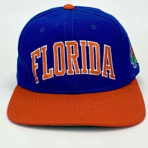 Vintage STARTER Florida Gators Fitted Hat Size 7 Embroidered Spell Out 100% Wool